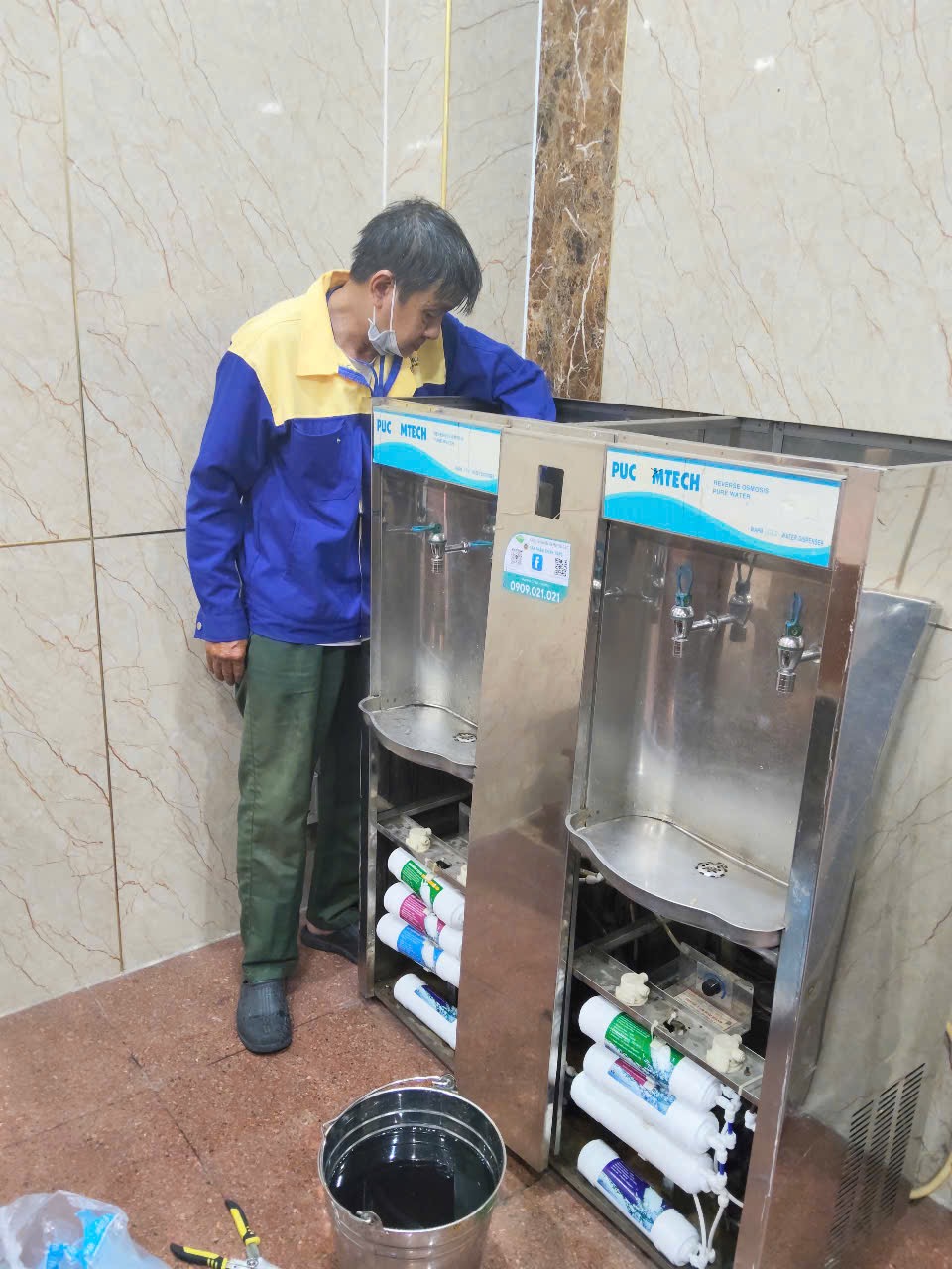 Sửa Chữa Máy Lọc Nước Tại Trường Đại Học Sân Khấu Điện Ảnh TP.HCM 2 Quy Trình Sửa Chữa Máy Lọc Nước
